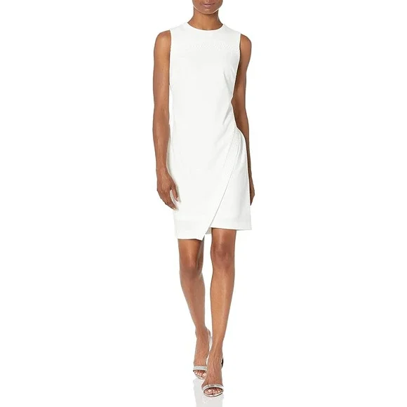 tommy hilfiger asymmetrical dress Tommy Hilfiger Women's Color-Blocked Asymmetric Scuba Dress